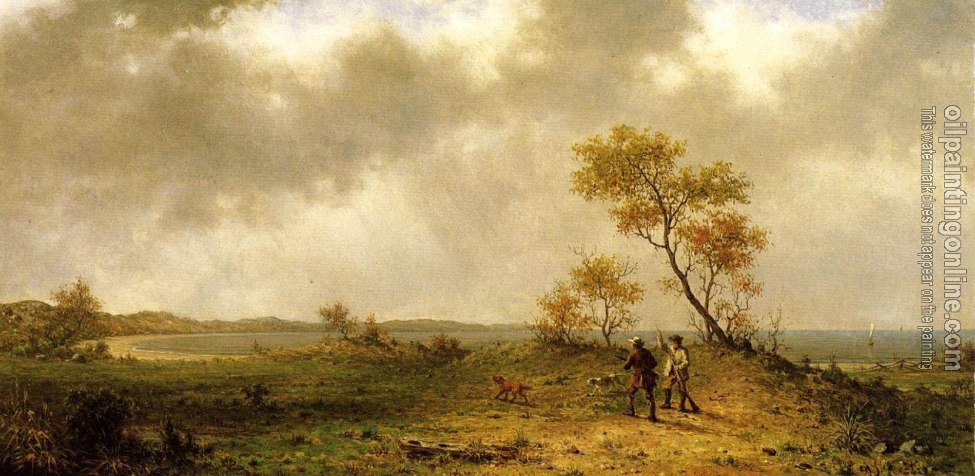 Heade, Martin Johnson - Two Hunters in a Landscape